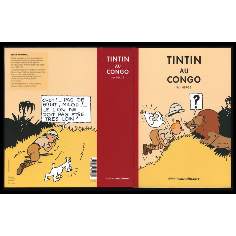 Coffret Lithographie Tintin Au Congo En Couleurs